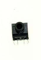 3722-002680 JACK-EAR PHONE,6P,NISN,BLK,ANGLE