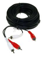 2XRC UROS / 2X RCA UROS 10,0M MUSTA STEREO
