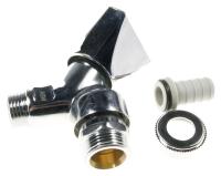 421505 GA-ventil (1/2\ , forkrommet)