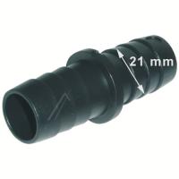 Slangekobling til avløpsslanger, 21/21mm. - rett