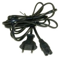 Netledning VDE m/8-talsstik 2,5m sort
