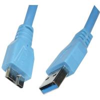 USB3.0-kabel type A hann/type B micro hann 1,8m blå