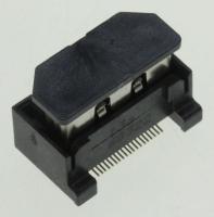 EAG59023302 Jack DIN hann 19p rett SMD R 17.7x10x7 DC30V 0.5A slank