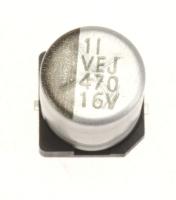 0CE477WF6DC Kondensator 470µF MVK 16V 20% SMD, fast, elektrisk