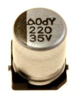 220UF35V 2402-001088 SMD-KONDENSATOR, 220UF-35V 20%, LZ, TP8.3X8.3X10MM.