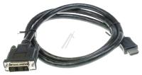 HDMI1.3-pistoke 19pol.-DVI-D-pistoke 18+1pol. 1,0m HQ