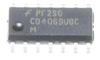 0801-002899 IC-CMOS logikk, CD4069UBC, inverter, SOIC, 14