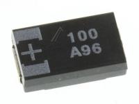 C-POLYMER AL CHIP,100UF,20%,10V,WT,TP,7.