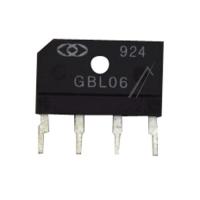 0402-001477 Diodenbro GSIB460,600V,4A,SIP-4,ST