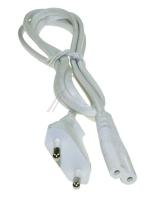 Euro netledning m/8-talsstik 1,5m hvid