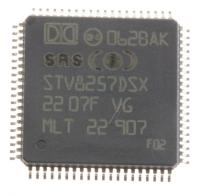 STV8257DSX 1204-002464 IC-ljudprocessor STV8257DSX TQFP 80P 1