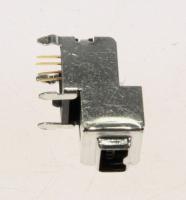 3722-002383 IEEE1394-kontakt 4P/1 AU BLK vinkel IEEE1394