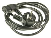 KALTGERÄTENETZKABEL 3,0M 3X0.75MM² GEWINKELT SCHWARZ