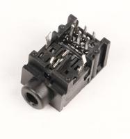 EAG66789801 Buchse, Telefon W-JA55109-4A11 1P 3P Winkel T/R 3.6mm Schwarz 9P - WEIJU(JCTC)