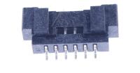 3711-007838 Headerkort til kabelboks, 6-polet, 1-radet, 1,25mm, S