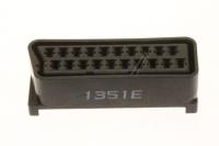 3722-003655 Scart-jack, 21P, SN, BLK