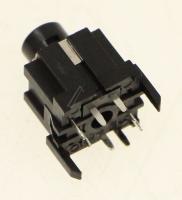 3722-003465 Hodetelefonbøssing, 1P/8C, SN, svart, rett