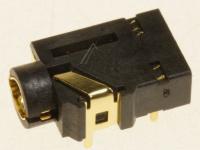 3722-003216 Jack-bøssing,1P/7C,P-bronse,svart,SMD-A(DI