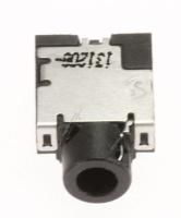 3722-003672 Jack-telefon, 7P, gull, svart, vinkel, 3.5mm, 10.44X1