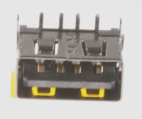 SAMSUNG 3722-003338 USB-BØSSING 4P/1C AU SVART VINKEL A