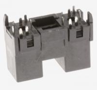 3722-003617 Kontakt jack-phone, 14P/2C, SN, BLK, rett, 3.6PI