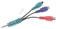 EAD61273133 3.5mm jackstikk hann/3x phono hunn