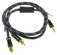 COM HQ PREMIUM JACK-STIK 3,5MM / 2X PHONO-HANSTIK, 1,5M
