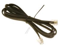 TELEFONLEDNING, RJ11 KONTAKT 6/4, 1,5MTR