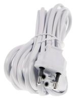 EURO NETLEDNING M/8-TALS STIK, VINKEL, HVID 5,0M