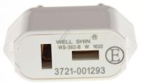 3721-001293 ADAPTER, 2P,NI,15,HVIT,17.5MM,EU