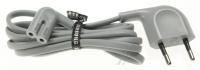 3903-001060 Nettledning/ CBF-strøm, DT, EU, vinklet, 2P, 250V, 2.5A,