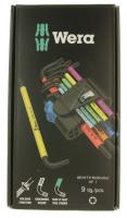 WERA 967 SL/9 TORX HF MULTICOLOUR  UNBRAKONØGLE SÆT, 9 DELE (BLACKLASER 967 SL TOR)