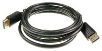 DisplayPort-plugg 20-pol.->DisplayPort-plugg 20-pol. 2,0m, forgylt