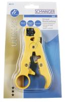 ABI212531 GUL UNIVERSAL AVISOLERINGSTANG TIL RG59, RG6, RG7, RG11