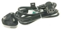 3903-001111 CBF-nettkabel,DT,UK,vinklet,3P(C13),250V,