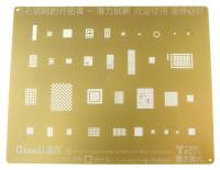 GOLDEN STENCIL 3D IC 8 BGA reball-sabluuna iPhone 8 + X ICs