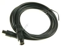 Koaksialkabel hann/hunn 1,5m svart