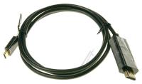 1 MTR KABEL, USB TYPE C HANN / HDMI HANN, 4K UHD, @ 60 HZ, PLUG & PLAY