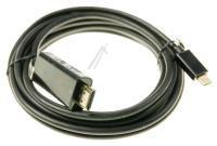 3m plug & play-ledning, USB Type-C hann/HDMI hann, 4K UHD @60Hz