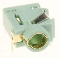 3722-003156 JACK-TELEFONSTIK 1/7P,NI,LAUREL-GRØN, VINKEL