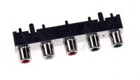3722-003247 Jack-pin 5P+skjerm W/L, NI, GN/BL/RD/WH/R