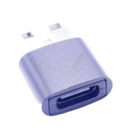 USB-A hann til USB-C hunn adapter, 2.0, slim, metall