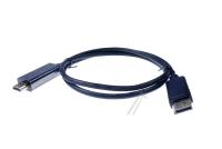 1m ledning, DisplayPort 1.2 hann/HDMI 2.0 hann, 4K2K@60Hz, svart