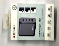 GNC-140 32203 GAN LADER 140W 3X USB-C, 1X USB-A, PD, QC, PPS, EU/UK/US