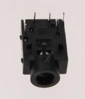 3722-002846 Telefonkontakt:1/6,Ni,,vinklet, svart
