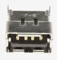 3722-003088 USB-jakki:4P/1C,NI/PD/AU/SN,harmaa suora
