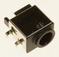 3722-002997 DC-bøssing, 3-polet, 5,6mm, innfelt, svart